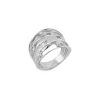Jonc en or blanc avec diamants