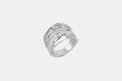 Jonc en or blanc avec diamants