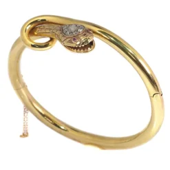 Jonc serti de diamants et de rubis