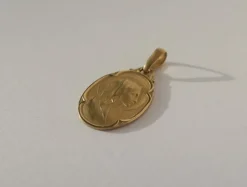 LASSERRE médaille Vierge au Voile début XXe
