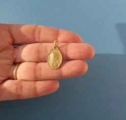 LASSERRE médaille Vierge au Voile début XXe
