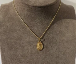 LASSERRE médaille Vierge au Voile début XXe