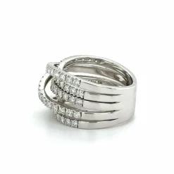 LEO PIZZO - Bague or blanc et diamants
