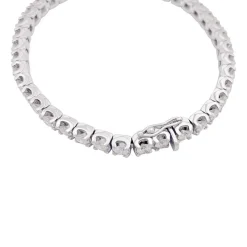 Ligne tennis or blanc diamants