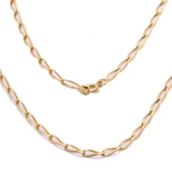 Long collier en or jaune 18k
