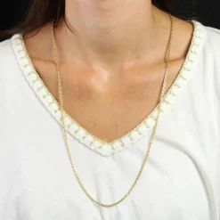 Longue chaine maille forçat