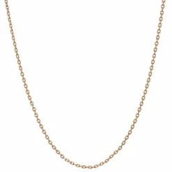 Longue chaine or rose maille forçat