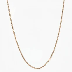 Longue chaine or rose maille forçat