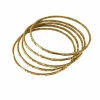 Lot de cinq bracelets en or jaune