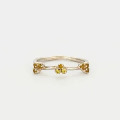 Lot de trois bagues or rose et blanc avec diamants