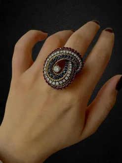 Magnifique bague spirale Dolce Vita vintage
