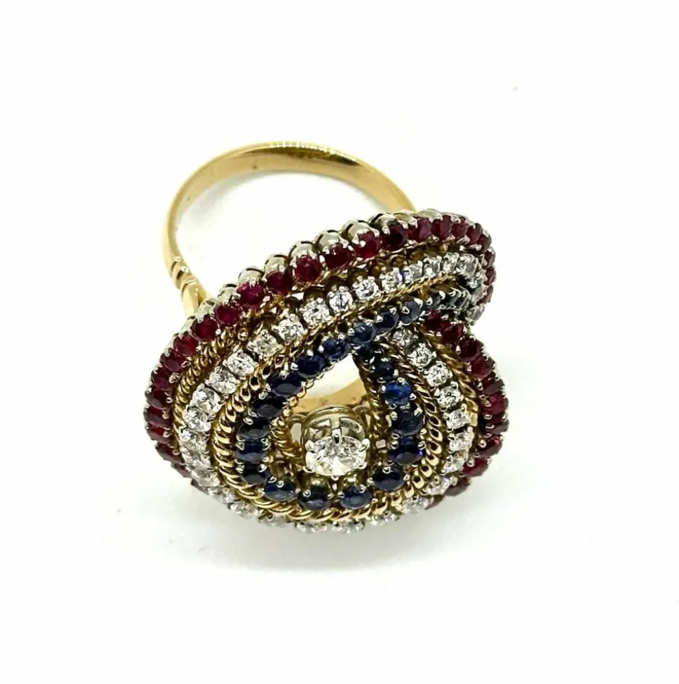 Magnifique bague spirale Dolce Vita vintage