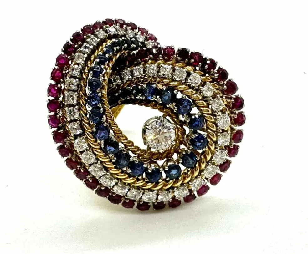 Magnifique bague spirale Dolce Vita vintage