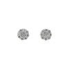 Marguerites en or blanc avec diamants