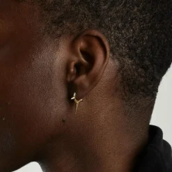 MARIA TASH  Mono boucles d'oreille en or et diamants