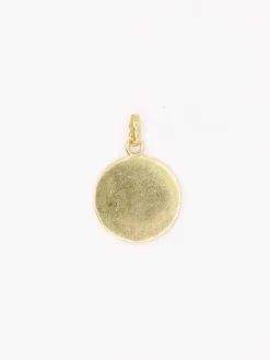 Médaille amour AUGIS ronde Plus qu'hier Moins que Demain or jaune diamant rubis