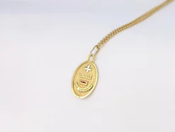 Médaille Amour ovale Plus qu’hier moins que demain, Augis