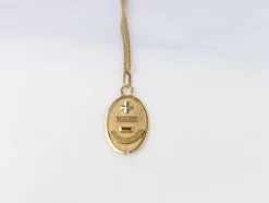 Médaille Amour ovale Plus qu’hier moins que demain, Augis