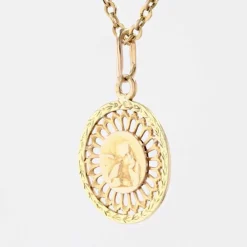 Médaille ancienne 2 ors angelot
