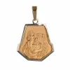 Médaille ancienne 3 ors Saint Christophe
