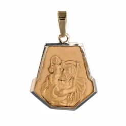 Médaille ancienne 3 ors Saint Christophe