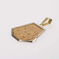 Médaille ancienne 3 ors Saint Christophe