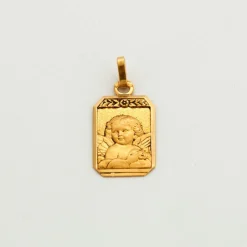 Médaille ancienne ange Raphaël