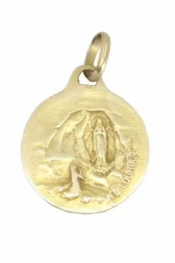 MÉDAILLE ANCIENNE AUGIS NOTRE DAME DE LOURDES