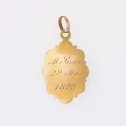 Médaille ancienne Calice or jaune