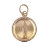 Médaille ancienne de baptême or rose
