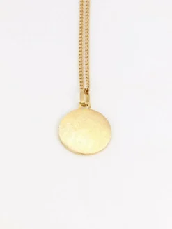 Médaille ancienne en or figurant la fillette à la rose