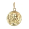 Médaille ancienne or jaune Vierge auréolée