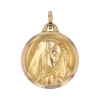 Médaille ancienne or jaune Vierge Marie
