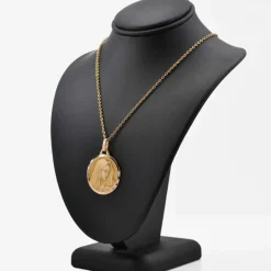Médaille ancienne or jaune Vierge Marie