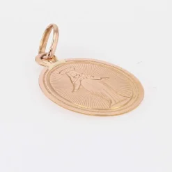 Médaille ancienne or rose Vierge Miraculeuse