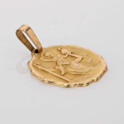 Médaille ancienne Saint Christophe signée Contaux