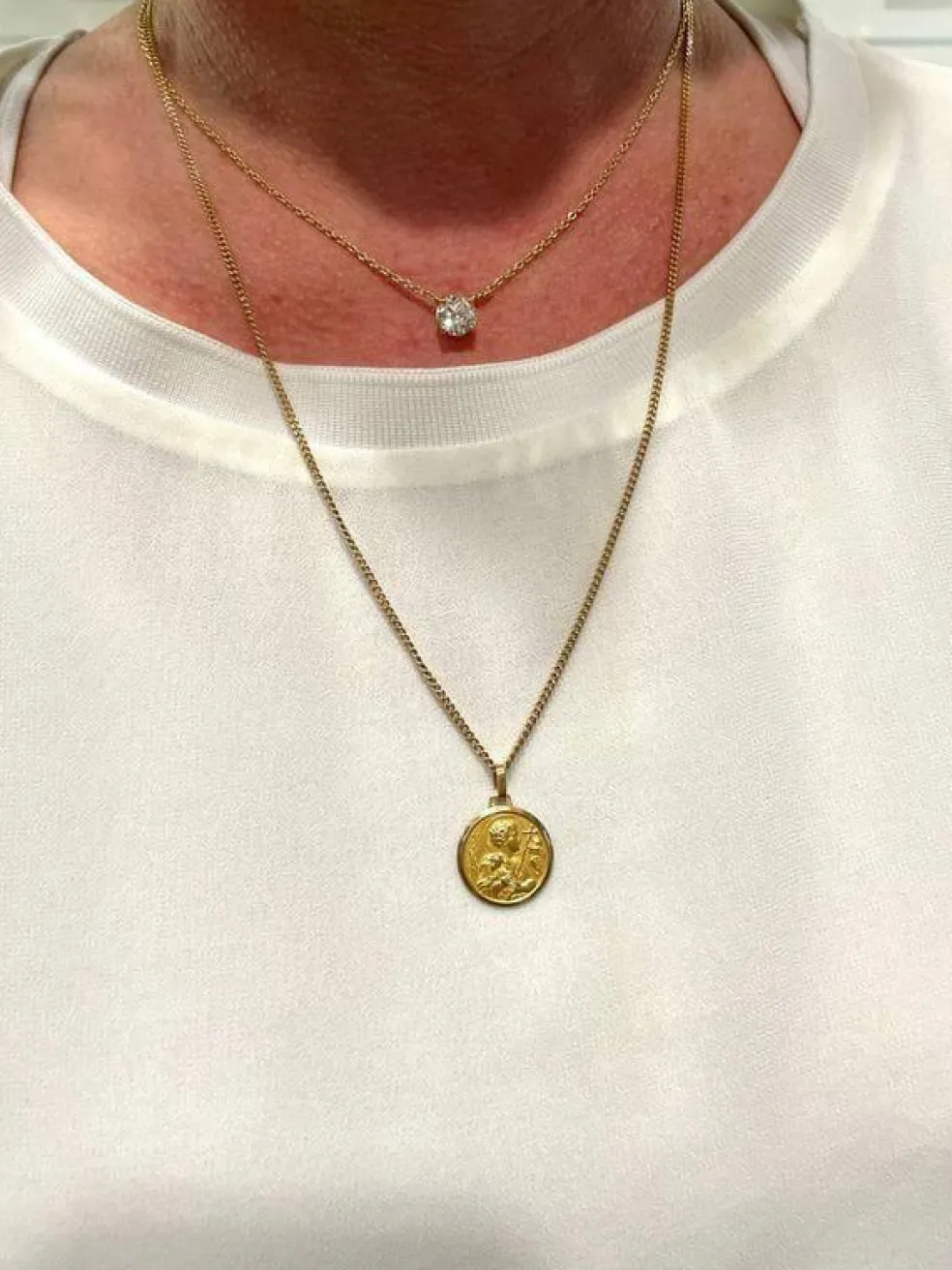 MÉDAILLE ANCIENNE SAINT JEAN LE BAPTISTE
