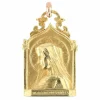 Médaille ancienne Vierge en or jaune