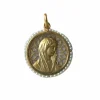 Médaille ancienne Vierge Marie or et perles fines