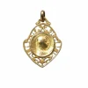 Médaille ancienne Vierge Marie en or, Art Nouveau