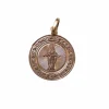 Médaille ancienne Vierge Marie en or rose