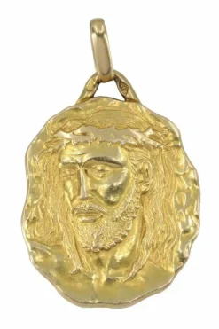 MÉDAILLE ANCIENNE VISAGE DU CHRIST