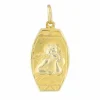 Médaille angelot or jaune art déco