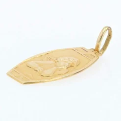 Médaille angelot or jaune art déco