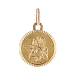 Médaille angelot or rose