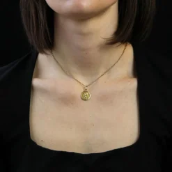 Médaille angelot or rose