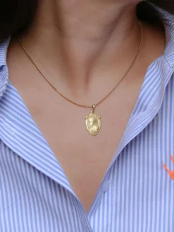 Médaille Art Nouveau Vierge par P. Lasserre