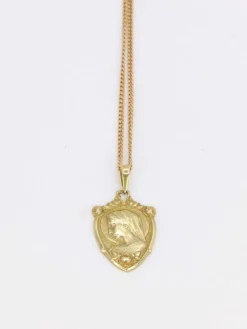Médaille Art Nouveau Vierge par P. Lasserre