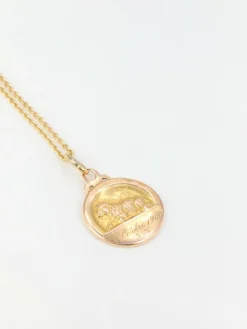Médaille Art nouveau en or jaune