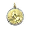 Médaille Art Nouveau or jaune et diamants